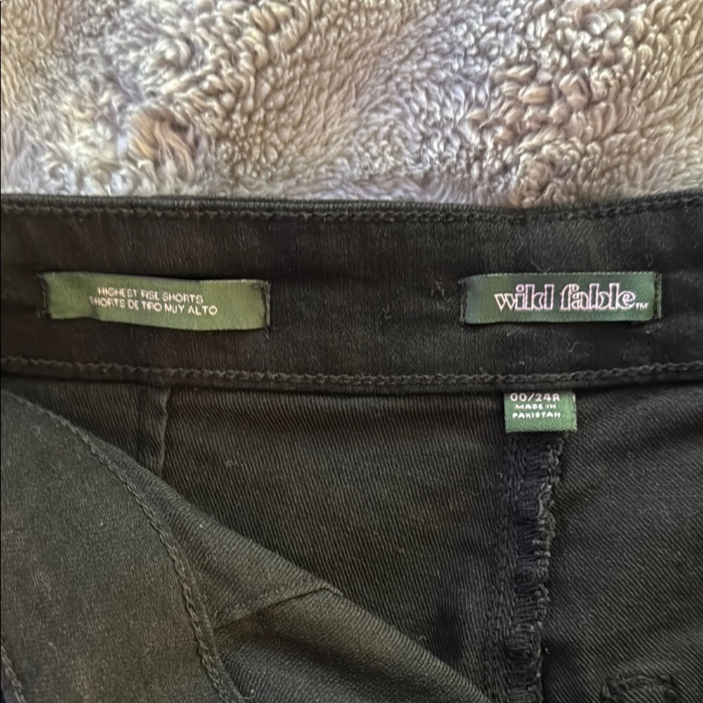 Wild Fable Black High Waist Shorts - Picture 4 of 5